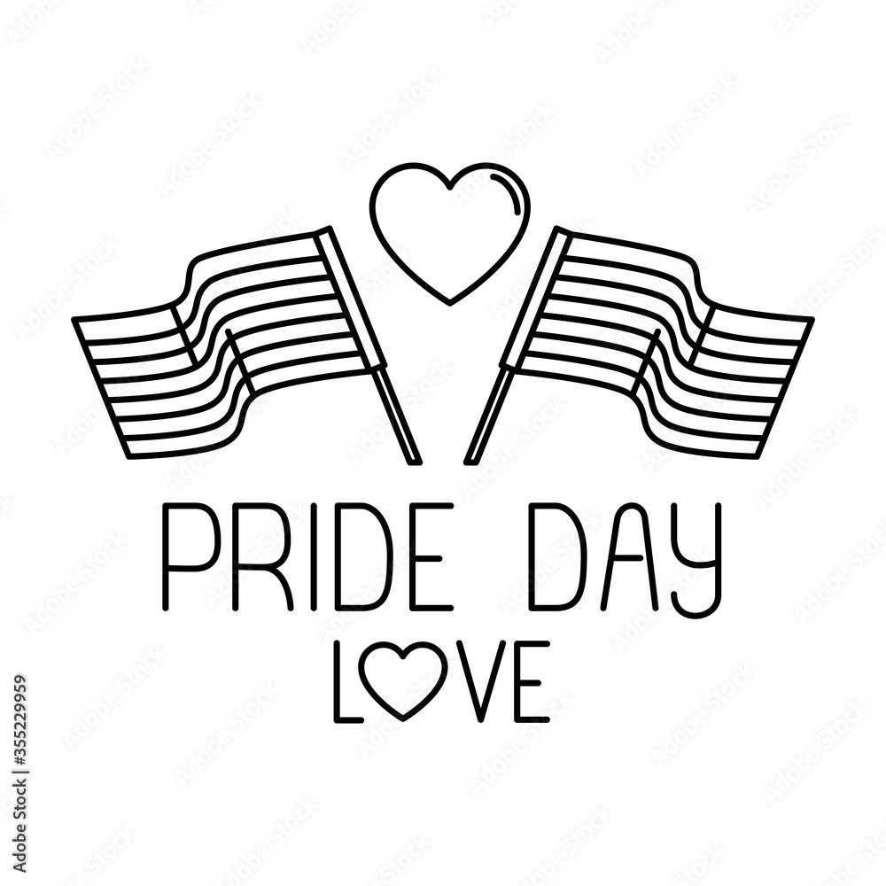 Poster isolated lgtbi flag vector design