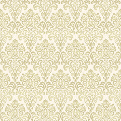 Damask seamless pattern for design. Vector Illustration