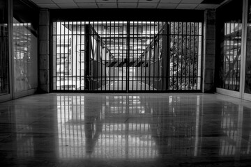 The closed gate leading to Nowhere