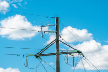 High voltage electricity transmission pylon