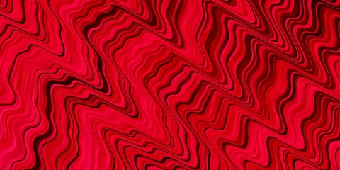 Light Red vector layout with curves. Colorful geometric sample with gradient curves.  Pattern for booklets, leaflets.
