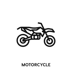motorcycle icon vector. motorcycle sign symbol 