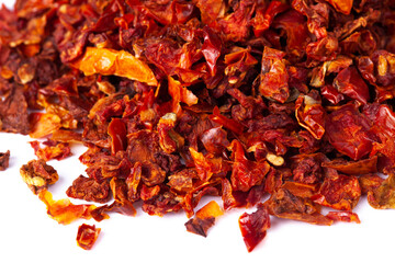 tomato flakes in white natural spice