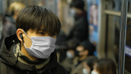 Masked Asian People Real. Protect Flu Coronavirus. Asia Health Care. Environment China Air Pollution . Protection Corona Virus Chinese. Allergy Man Respiratory Face Mask. Covid-19.