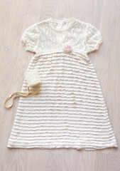 Beautiful dress for little princess baby-girl. Clothes.  Maternity. Waiting for baby-girl
