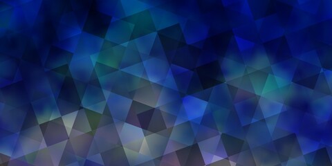 Light Purple vector background with triangles, rectangles.