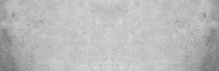 Fond de texture de calcaire de peinture grise panoramique dans du papier peint à la maison à couture légère blanche. Retour plat large béton table en pierre concept de sol carrière de granit surréaliste stuc surface grunge paysage panoramique