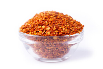 De Arbol Chilli Flakes in white natural spice