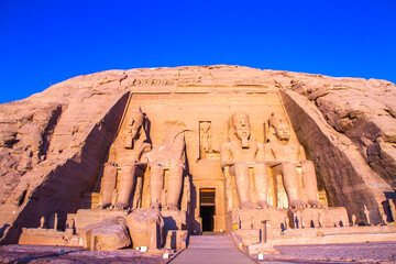 Abu Simbel temple, UNESCO World Heritage site, Aswan, Egypt.