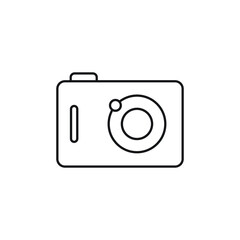 photo camera icon vector