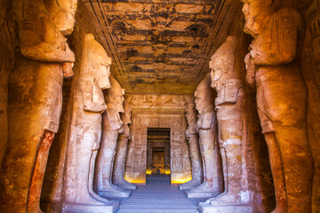 Abu Simbel temple, UNESCO World Heritage site, Aswan, Egypt.