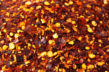 Guajillo Chilli Flakes in white natural spice