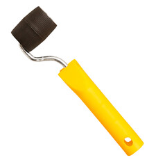Tools for gluing wallpapers isolated on white background. Renovation. Fresh repair. Paint roller