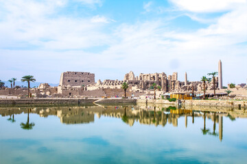Ancient Karnak temple, UNESCO World Heritage site, Luxor, Egypt.