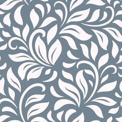 abstract seamless  floral dark pattern