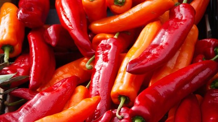 delicious red and yellow pepper