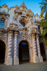 Fototapeta na wymiar Casa de Balboa building in Balboa Park, San Diego, California.