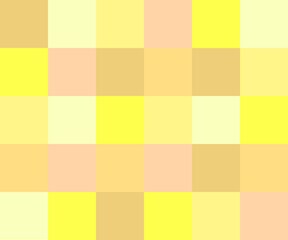 Asymmetrical art beautiful bright colourful  background in square shapes. Yellows orange peach mostly warm colours used. Summer ambiance in the square patterns. Wallpaper, brochure, decor designs