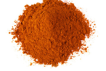 Aleppy turmeric powder in white natural spice