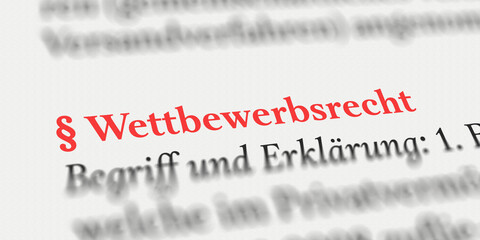 Wettbewerbsrecht im Buch