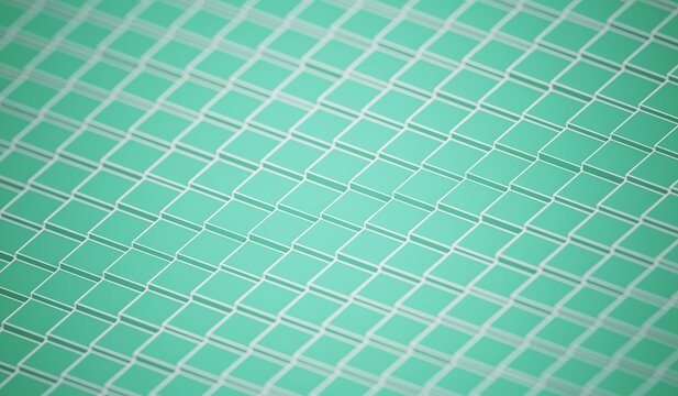 Aquamarine color square voxels pattern computer generated illustration