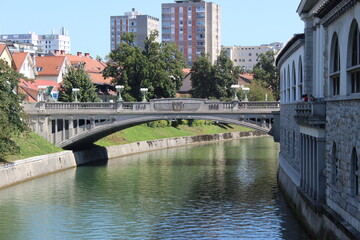 Naklejka premium Ponte di Lubjana