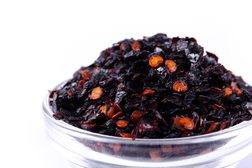 Chipotle chilli Flakes in white natural spice