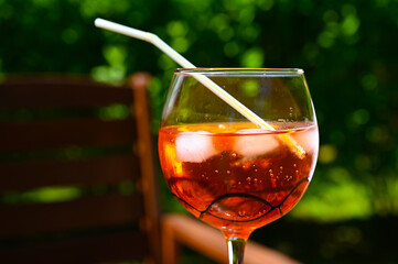 cocktail orange et glaçons
