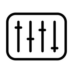 user Interface concept, settings symbol icon, line style