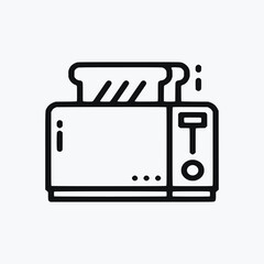 Home Appliances Single Vector Icon Symbol