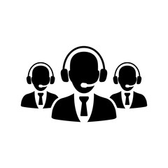 Call Center Icon. Online help, consultation. Vector graphics isolated on white background. icon Vector EPS 10