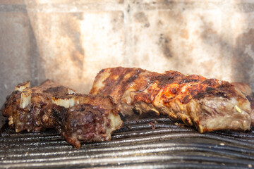 traditional barbecue gaucho meat grilled