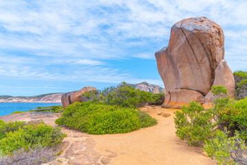Boulders in het nationale park Cape le Grand in Australië