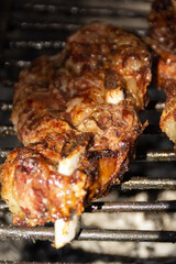 traditional barbecue gaucho meat grilled