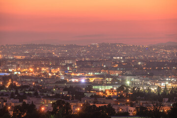 View of tunis by night 