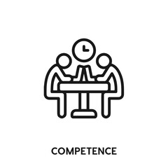 competence icon vector. competence sign symbol 