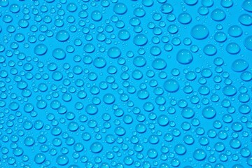 drops water pattern on blue background.