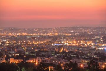 View of tunis by night 