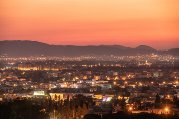View of tunis by night 