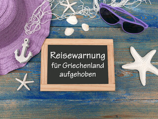 Reisewarnung für Griechenland aufgehoben