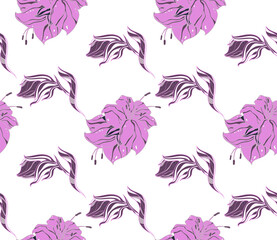 Bright color beautiful background. Tileable images from  colors and  herbs. Summer theme pattern.
