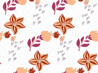 Bright color beautiful background. Tileable images from  colors and  herbs. Summer theme pattern.
