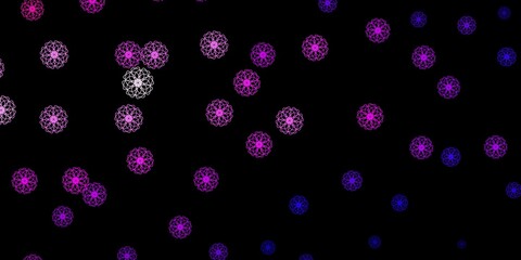 Dark Purple, Pink vector template with abstract forms.