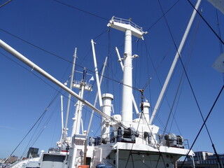 altes Hochsee-Frachtschiff