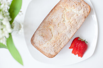 Homemade Cake With Strawberry