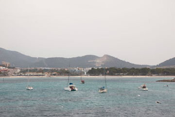 Fototapeta na wymiar Places and beaches in Mallorca, Spain.
