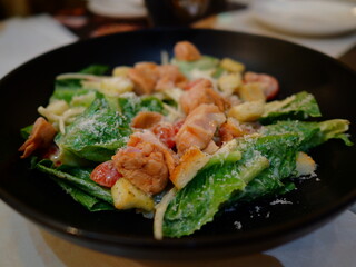 Spanish Chicken Salad slivered almonds