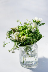 bouquet of flowers in a vase
