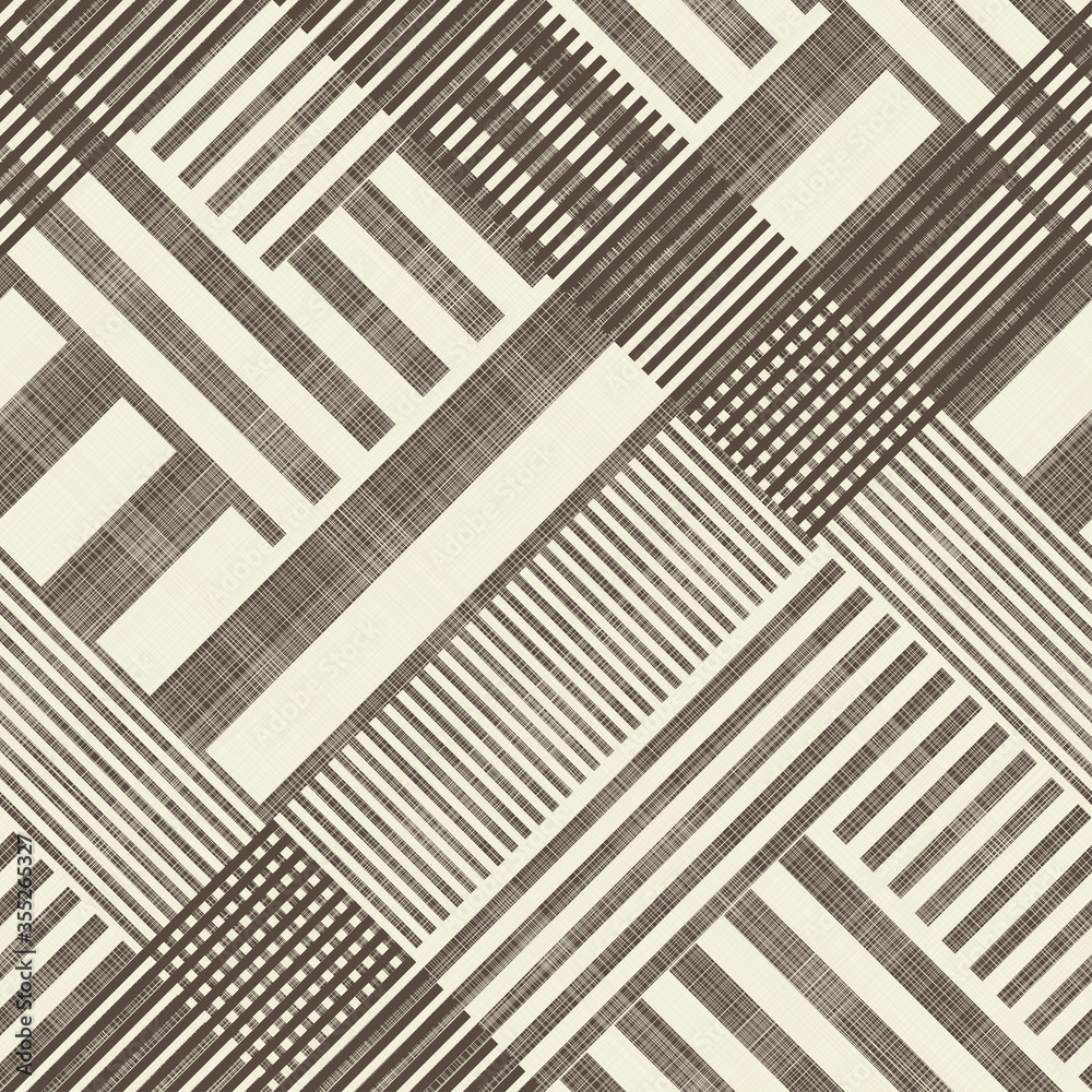 Fototapete abstract striped geometric seamless pattern on texture background in retro colors. endless pattern c