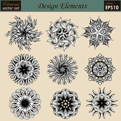 Vector set: Calligraphic design elements and page decoration, Useful elements for your layout design. Premium Quality, Easy to Edit